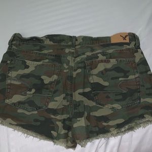 Camo Button Up American Eagle Shorts